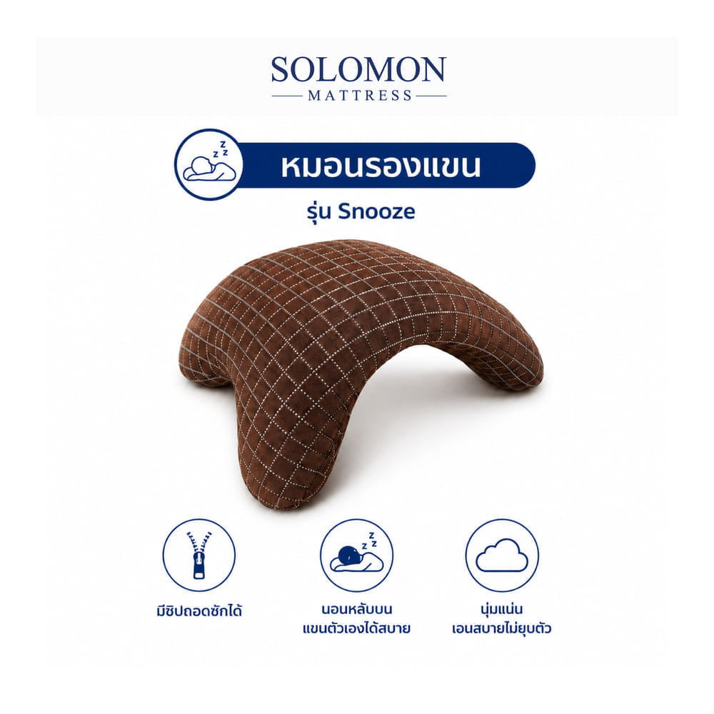 หมอนสุขภาพ SOLOMON รุ่น SNOOZE